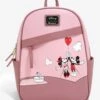 Loungefly Disney Mickey Mouse And Minnie Mouse Balloon Mini Backpack - BoxLunch Exclusive -Bioworld Store 11625798 hi