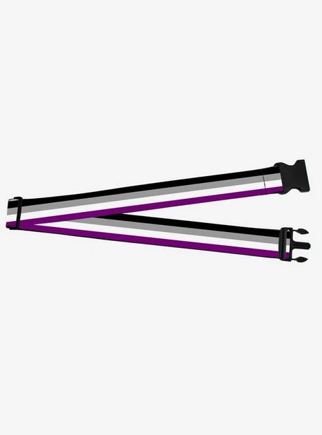Asexual Flag Luggage Strap 3 Asexual Flag Luggage Strap