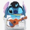 Loungefly Disney Lilo & Stitch Elvis Stitch Figural Mini Backpack - BoxLunch Exclusive -Bioworld Store 15939223 hi