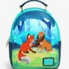 Loungefly Disney The Fox And The Hound Tod & Copper Playtime Mini Backpack - BoxLunch Exclusive -Bioworld Store 16704722 hi