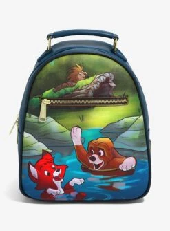 Bioworld Store 34 Loungefly Disney Fox And The Hound Splash Mini Backpack - BoxLunch Exclusive