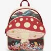 Loungefly Disney Alice In Wonderland Mushroom Tea Party Mini Backpack - BoxLunch Exclusive