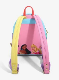 Loungefly Disney Princess Panel Portraits Mini Backpack -Bioworld Store 19840457 av3