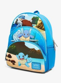 Loungefly Pokémon Squirtle Evolutions Mini Backpack -Bioworld Store 19840489 av2