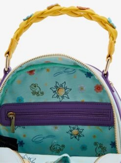 Our Universe Disney Tangled Rapunzel & Flynn Woven Mini Backpack - BoxLunch Exclusive -Bioworld Store 20085924 av4