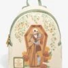 Loungefly The Nightmare Before Christmas Floral Sally And Jack Coffin Mini Backpack - BoxLunch Exclusive -Bioworld Store 20087392 hi