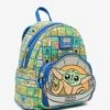 Loungefly Star Wars The Mandalorian Grogu Panels Mini Backpack - BoxLunch Exclusive -Bioworld Store 20692761 av1
