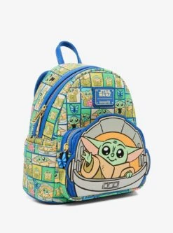 Loungefly Star Wars The Mandalorian Grogu Panels Mini Backpack - BoxLunch Exclusive