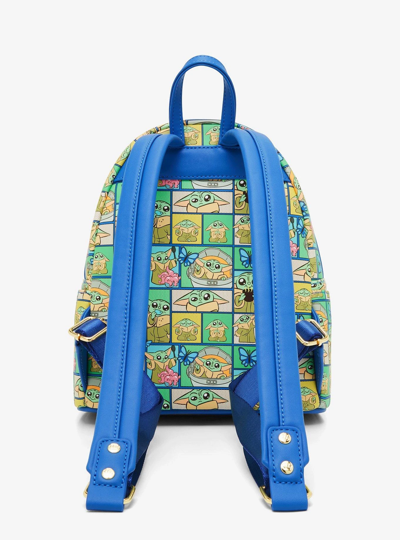 Loungefly Star Wars The Mandalorian Grogu Panels Mini Backpack - BoxLunch Exclusive 7 Loungefly Star Wars The Mandalorian Grogu Panels Mini Backpack - BoxLunch Exclusive - Image 5
