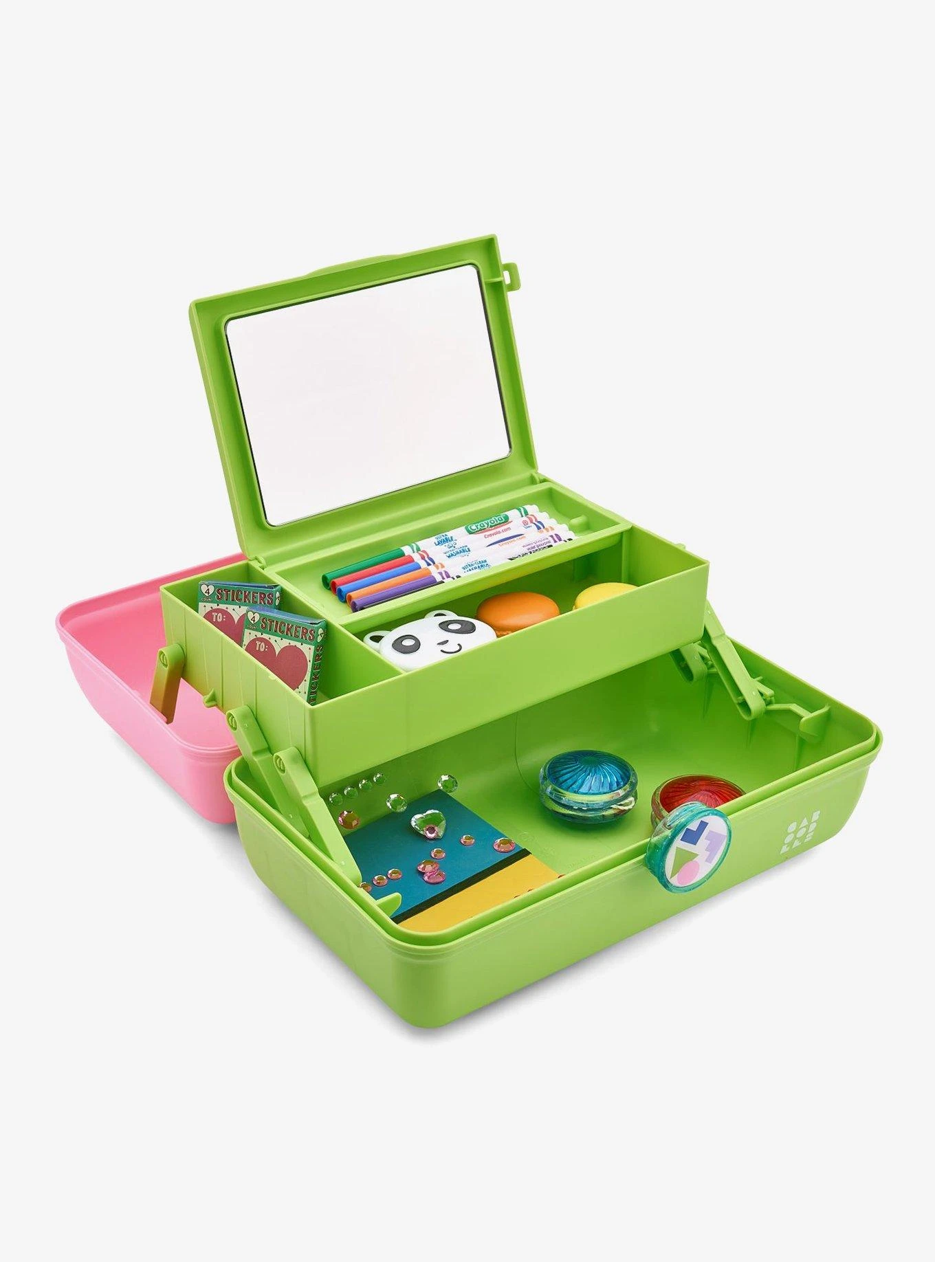 Caboodle On-The-Go Girl Pink Green 4 Caboodle On-The-Go Girl Pink Green - Image 2