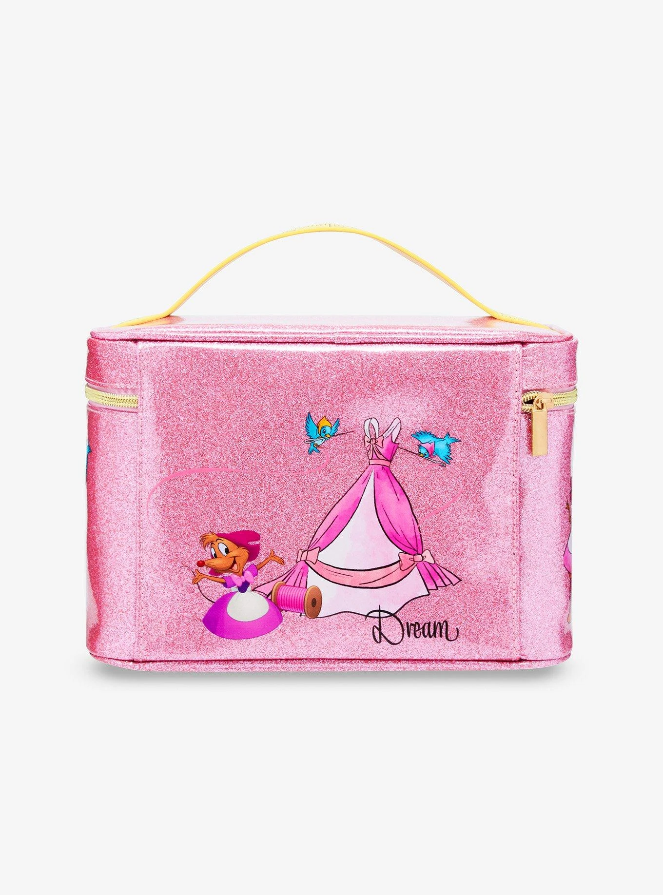 Disney Cinderella Mice At Work Glitter Cosmetic Case — BoxLunch Exclusive 4 Disney Cinderella Mice At Work Glitter Cosmetic Case — BoxLunch Exclusive - Image 2