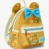 Loungefly Disney Minnie Mouse Raffia Floral Ears Mini Backpack - BoxLunch Exclusive -Bioworld Store 33187836 av1