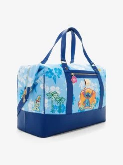 Disney Lilo & Stitch Hibiscus Blue Duffle Bag — BoxLunch Exclusive