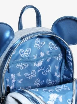 Loungefly Disney Minnie Mouse Blue Butterfly Mini Backpack — BoxLunch Exclusive -Bioworld Store 33393816 av3