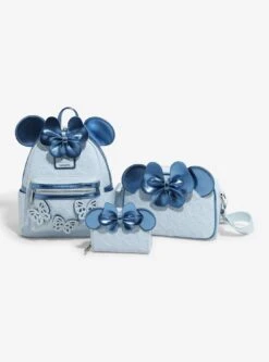 Loungefly Disney Minnie Mouse Blue Butterfly Mini Backpack — BoxLunch Exclusive -Bioworld Store 33393816 av4