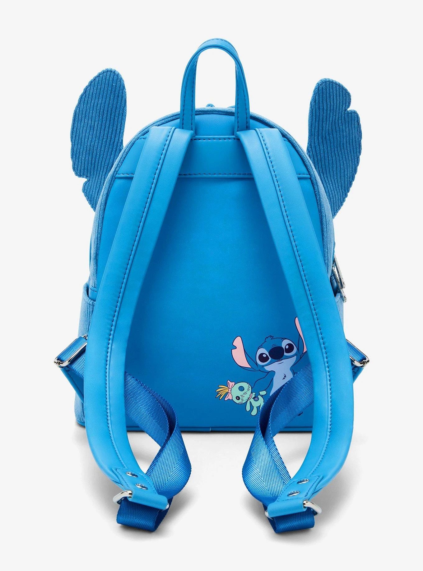 Loungefly Disney Lilo & Stitch Figural Stitch Corduroy Mini Backpack — BoxLunch Exclusive 4 Loungefly Disney Lilo & Stitch Figural Stitch Corduroy Mini Backpack — BoxLunch Exclusive - Image 2