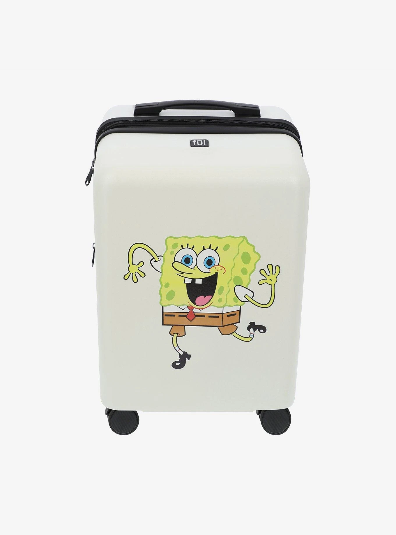FUL SpongeBob SquarePants Carry-On Luggage White 8 FUL SpongeBob SquarePants Carry-On Luggage White - Image 6