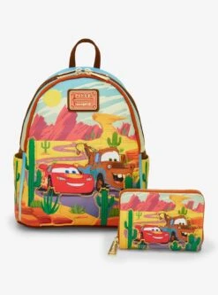 Loungefly Disney Pixar Cars Lightning McQueen And Mater Mini Backpack — BoxLunch Exclusive -Bioworld Store 33572260 av4 1