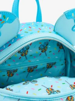 Loungefly Disney Minnie Mouse Lollipop Blue Sprinkle Ears Mini Backpack - BoxLunch Exclusive -Bioworld Store 33739122 av3