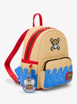 Loungefly One Piece Waves Textured Mini Backpack - BoxLunch Exclusive -Bioworld Store 33740013 av1 1