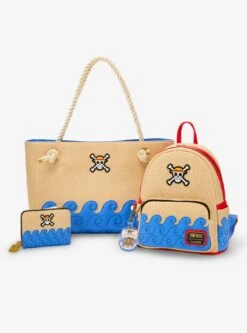 Loungefly One Piece Waves Textured Mini Backpack - BoxLunch Exclusive -Bioworld Store 33740013 av4