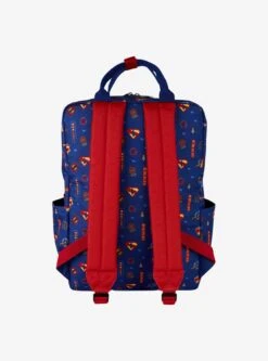 Loungefly DC Comics Superman Icons Allover Print Backpack