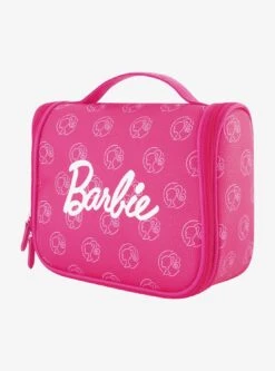 FUL Barbie All Over Logo Pattern Cosmetic Bag 14 FUL Barbie All Over Logo Pattern Cosmetic Bag -Bioworld Store 33917959 av3