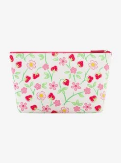 FUL Strawberry Shortcake Heart Trapezoid Cosmetic Bag