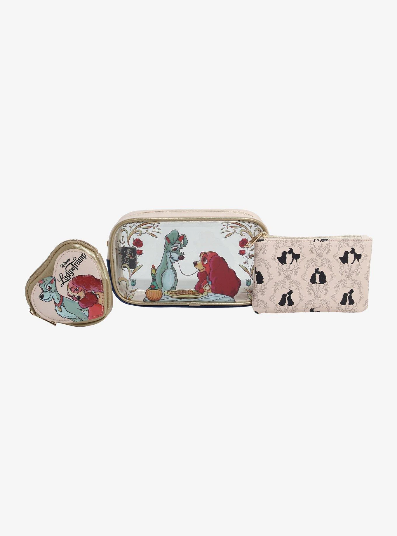 Disney Lady And The Tramp Cosmetic Bag Set — BoxLunch Exclusive 4 Disney Lady And The Tramp Cosmetic Bag Set — BoxLunch Exclusive - Image 2