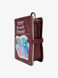Loungefly Beetlejuice Handbook For The Recently Deceased Pin Display Figural Mini Backpack -Bioworld Store 33959393 av2 1