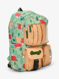Peanuts Snoopy Beagle Scouts Camping Multi-Pocket Backpack — BoxLunch Exclusive