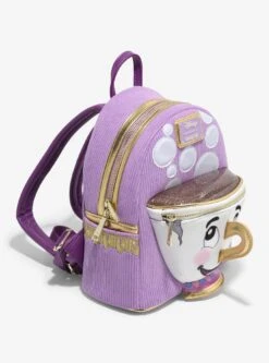 Loungefly Disney Beauty And The Beast Chip Figural Corduroy Mini Backpack — BoxLunch Exclusive -Bioworld Store 33974034 av1 1