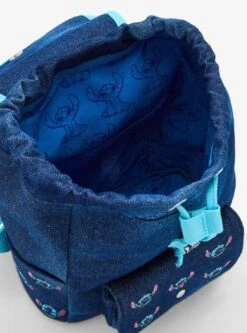 Loungefly Disney Lilo & Stitch Embroidered Denim Mini Backpack — BoxLunch Exclusive -Bioworld Store 33978087 av3