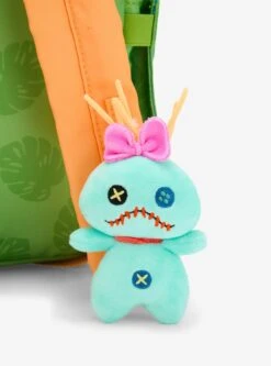 Disney Lilo & Stitch Tropical Multi-Pocket Backpack With Scrump Plush — BoxLunch Exclusive -Bioworld Store 33978161 av3
