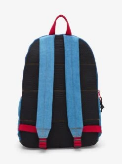 Nintendo Super Mario Bros. Icons Denim Multi-Pocket Backpack — BoxLunch Exclusive -Bioworld Store 34000267 av2 1