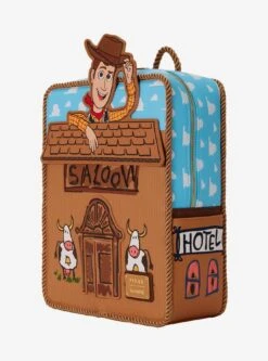 Loungefly Disney Pixar Toy Story 30th Anniversary Woody Saloon Mini Backpack -Bioworld Store 34172066 av2