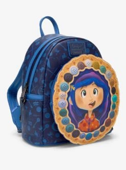 Loungefly Coraline Portal Button Frame Lenticular Mini Backpack — BoxLunch Exclusive