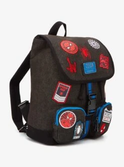 Loungefly Marvel Spider-Man Icons Patches Mini Backpack - BoxLunch Exclusive