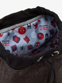 Loungefly Marvel Spider-Man Icons Patches Mini Backpack - BoxLunch Exclusive -Bioworld Store 34363351 av3