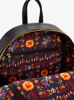 Loungefly Disney Pixar Coco Floral Mini Backpack (BoxLunch 10th Anniversary Edition) - BoxLunch Exclusive -Bioworld Store 34367515 av3 1