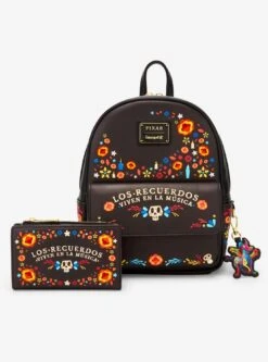 Loungefly Disney Pixar Coco Floral Mini Backpack (BoxLunch 10th Anniversary Edition) - BoxLunch Exclusive -Bioworld Store 34367515 av4