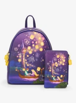 Loungefly Disney Tangled Lantern Scene Light-Up Mini Backpack (BoxLunch 10th Anniversary Edition) - BoxLunch Exclusive -Bioworld Store 34367521 av5 1