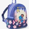 Loungefly Disney Lilo & Stitch Floral Sunset Scene Mini Backpack (BoxLunch 10th Anniversary Edition) - BoxLunch Exclusive
