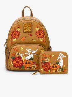 Disney The Nightmare Before Christmas Zero & Jack Skellington Fall Glow-in-the-Dark Mini Backpack - BoxLunch Exclusive -Bioworld Store 34367564 av5