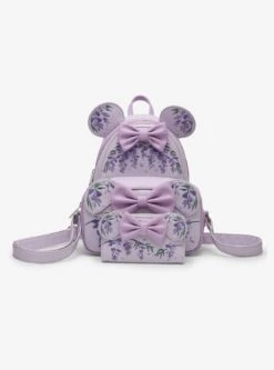 Loungefly Disney Minnie Mouse Wisteria Ears Floral Scented Mini Backpack - BoxLunch Exclusive -Bioworld Store 34367570 av3