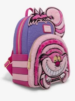 Loungefly Disney Alice In Wonderland Fuzzy Cheshire Cat Mini Backpack - BoxLunch Exclusive -Bioworld Store 34367596 av1 1