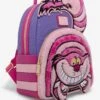 Loungefly Disney Alice In Wonderland Fuzzy Cheshire Cat Mini Backpack - BoxLunch Exclusive -Bioworld Store 34367596 av1
