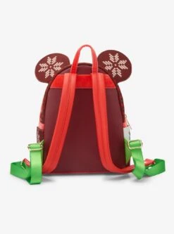 Loungefly Disney Minnie Mouse Sweater Holiday Mini Backpack — BoxLunch Exclusive -Bioworld Store 34497214 av3