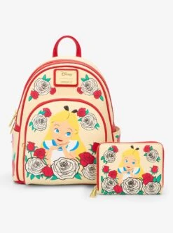 Loungefly Disney Alice In Wonderland Color Changing Roses Mini Backpack — BoxLunch Exclusive -Bioworld Store 34515388 av5 1