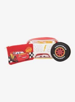 Disney Pixar Cars Lightning McQueen Cosmetic Bag Set — BoxLunch Exclusive -Bioworld Store 34556376 av2 1